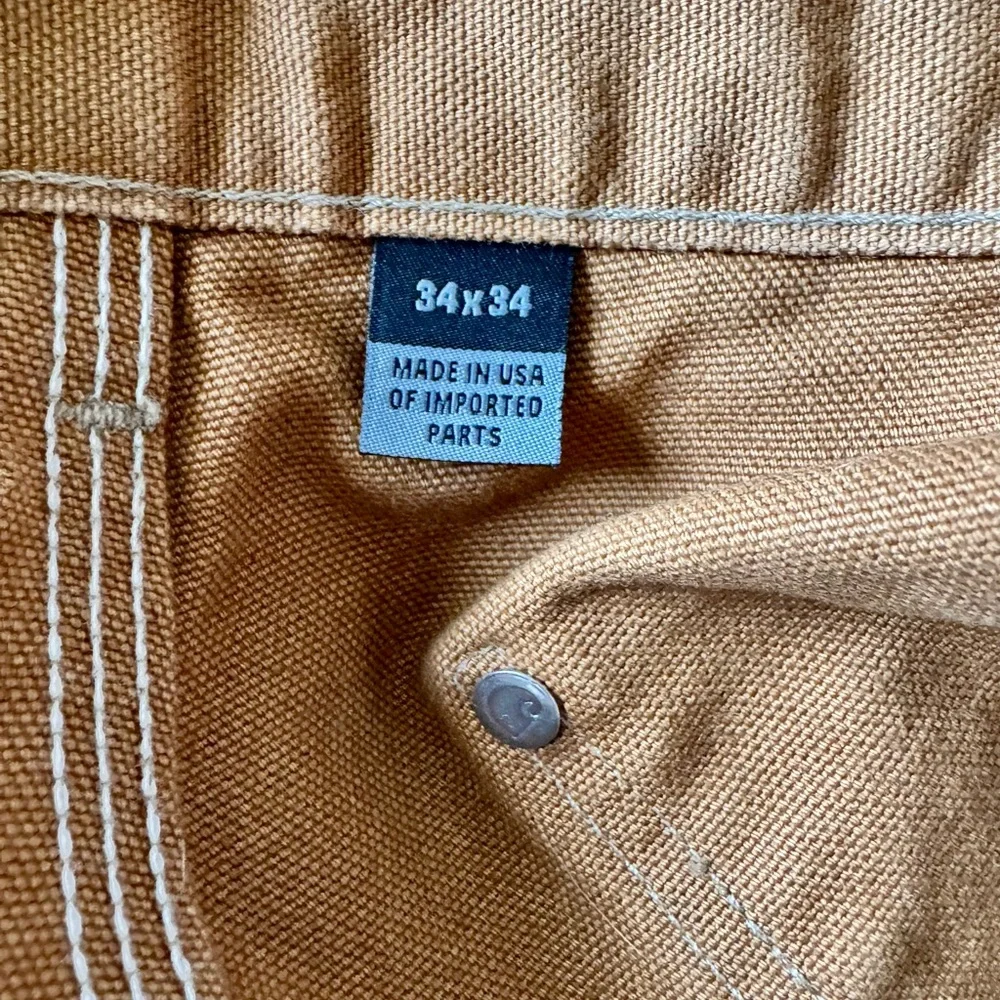 Carhartt Brown Canvas Double knee Work Pants EUC MADE IN USA - Picture 7 of 8